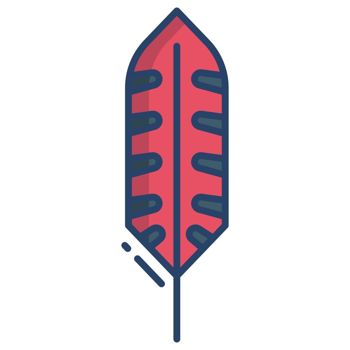 red bellied woodpecker feather icon