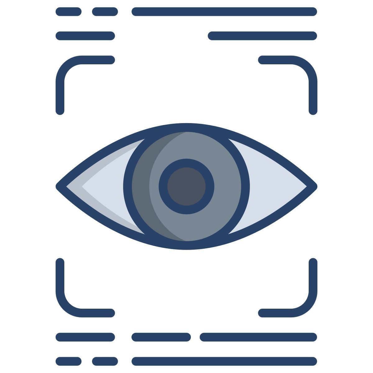retina eye scanner icon