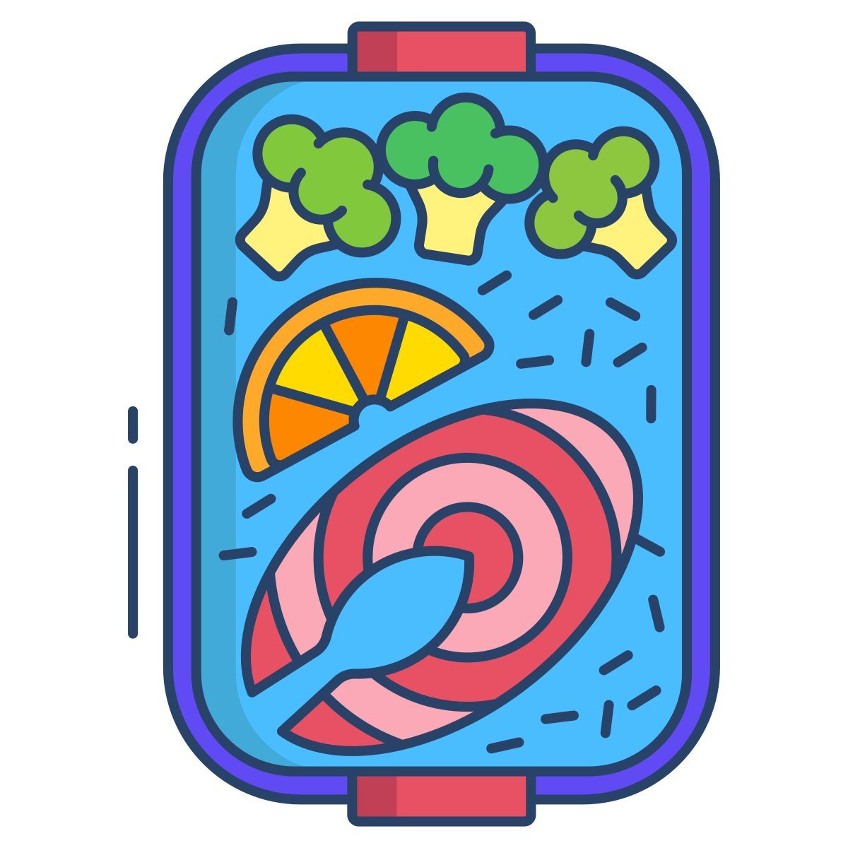 salmon and cauliflower icon