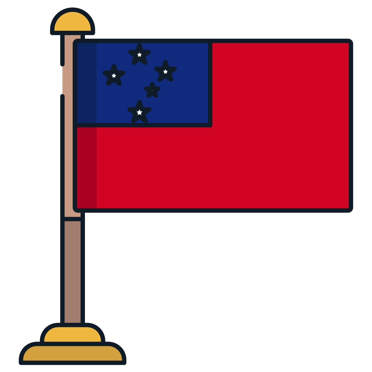 samoa flagge icon