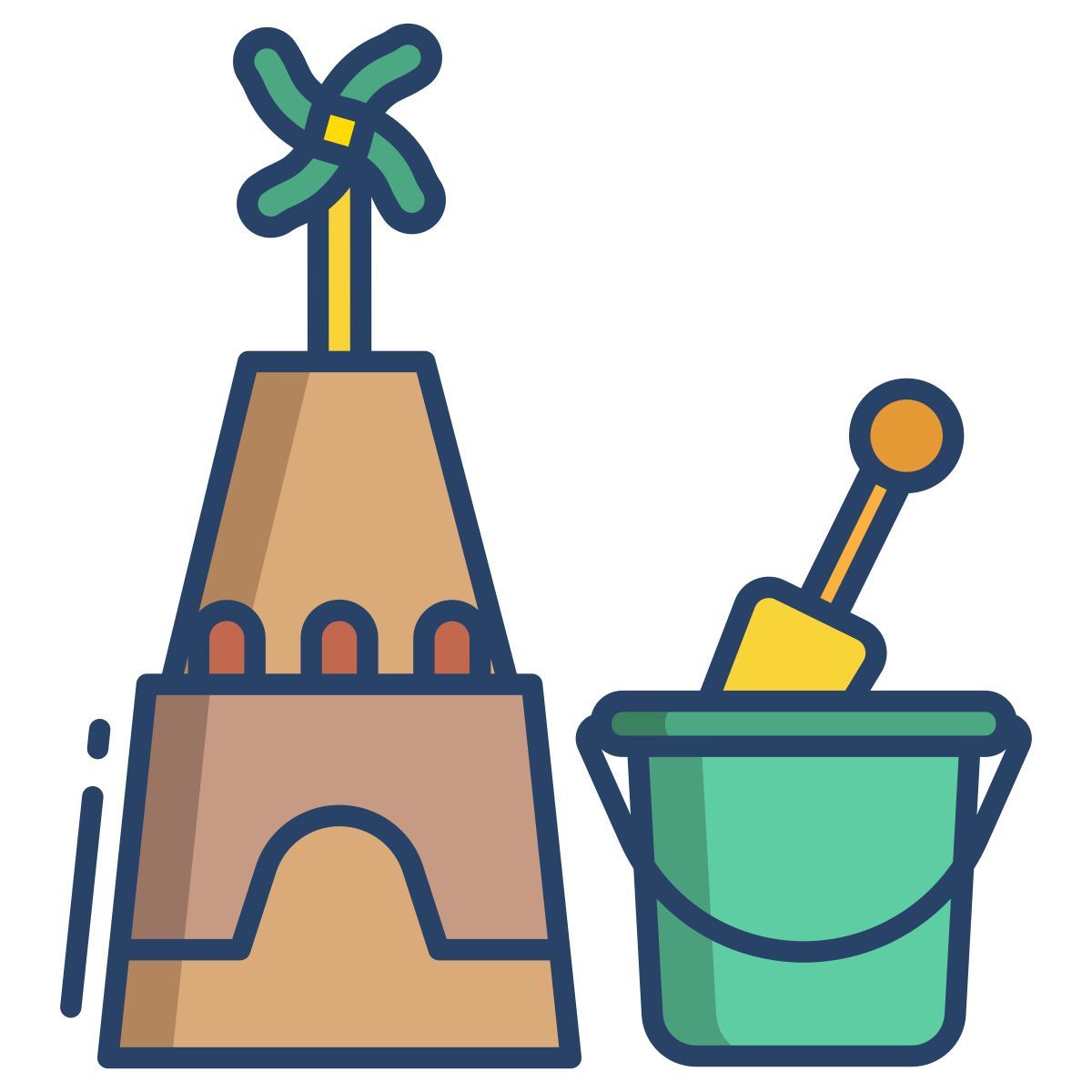 sand castle icon