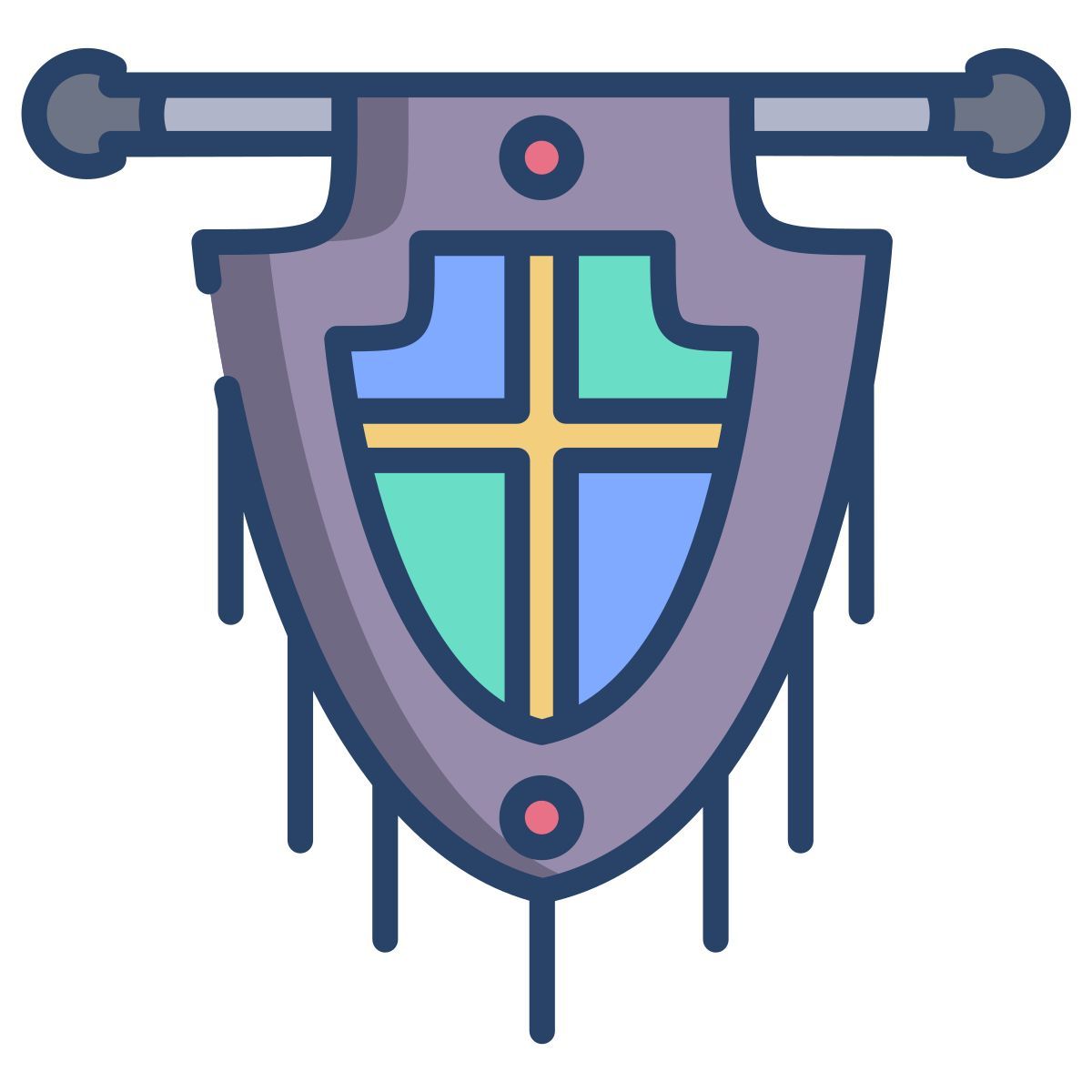 shield flag icon