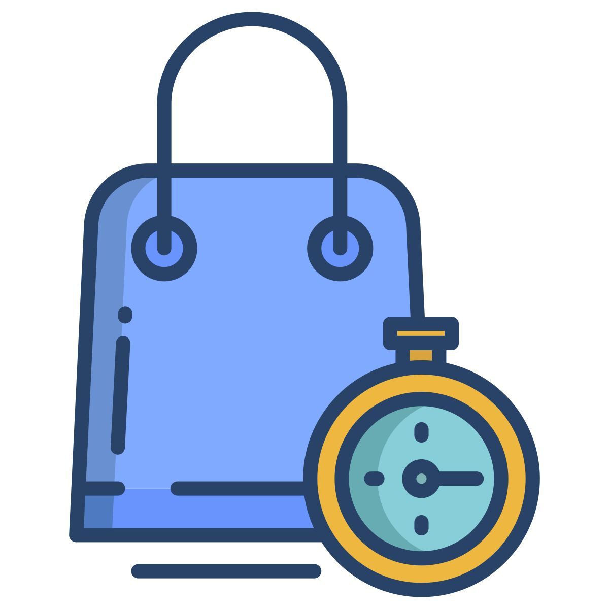 shopping bag timer icon
