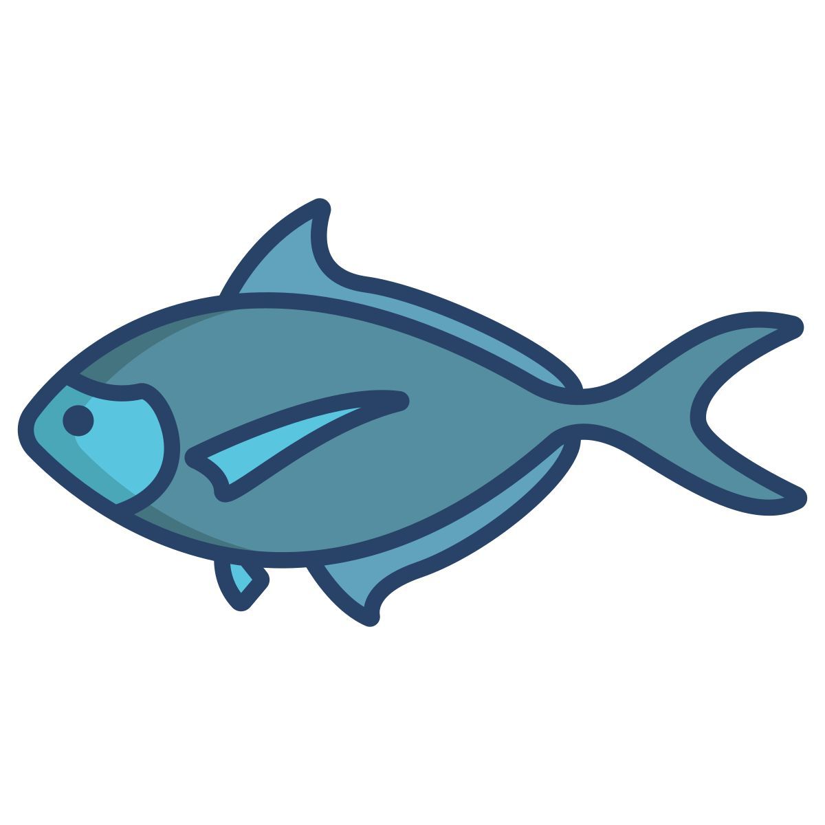 sickle pomfret fish icon