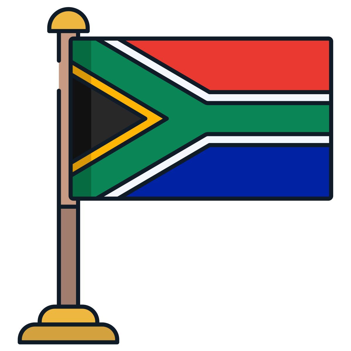 south africa flag icon