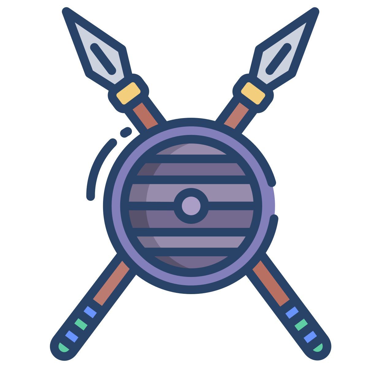 spear and shield icon