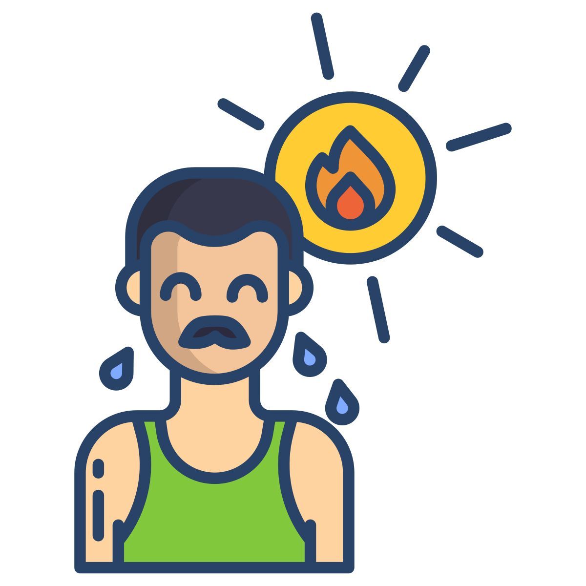sunburn icon