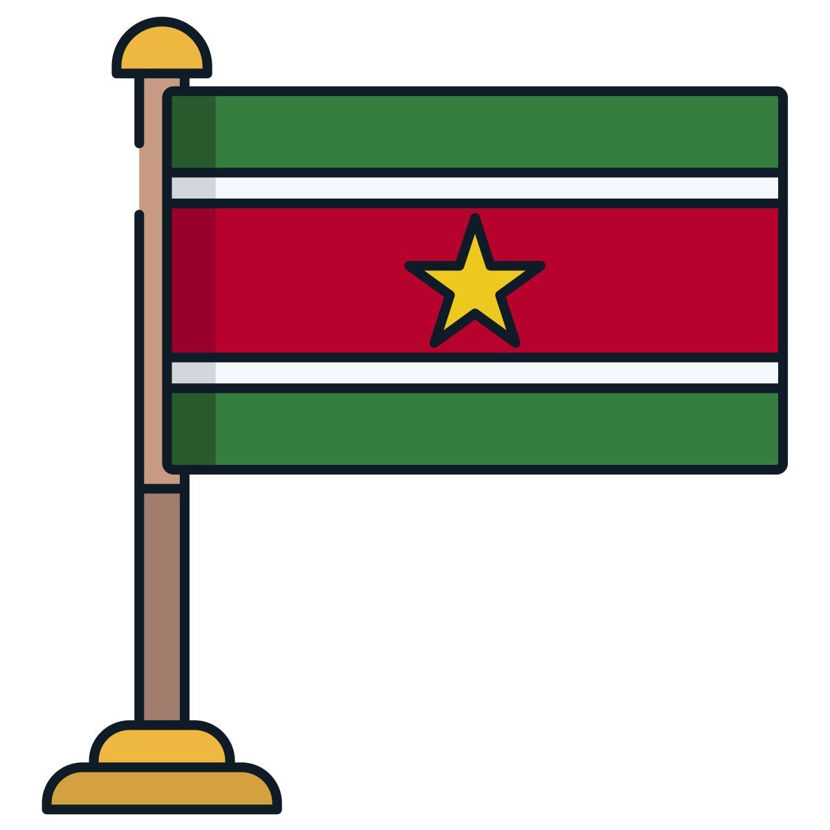 bandera de surinam icon