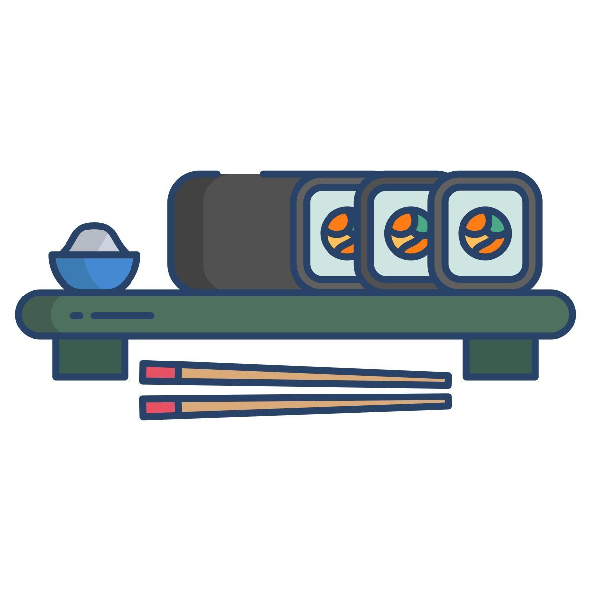 sushi roll icon