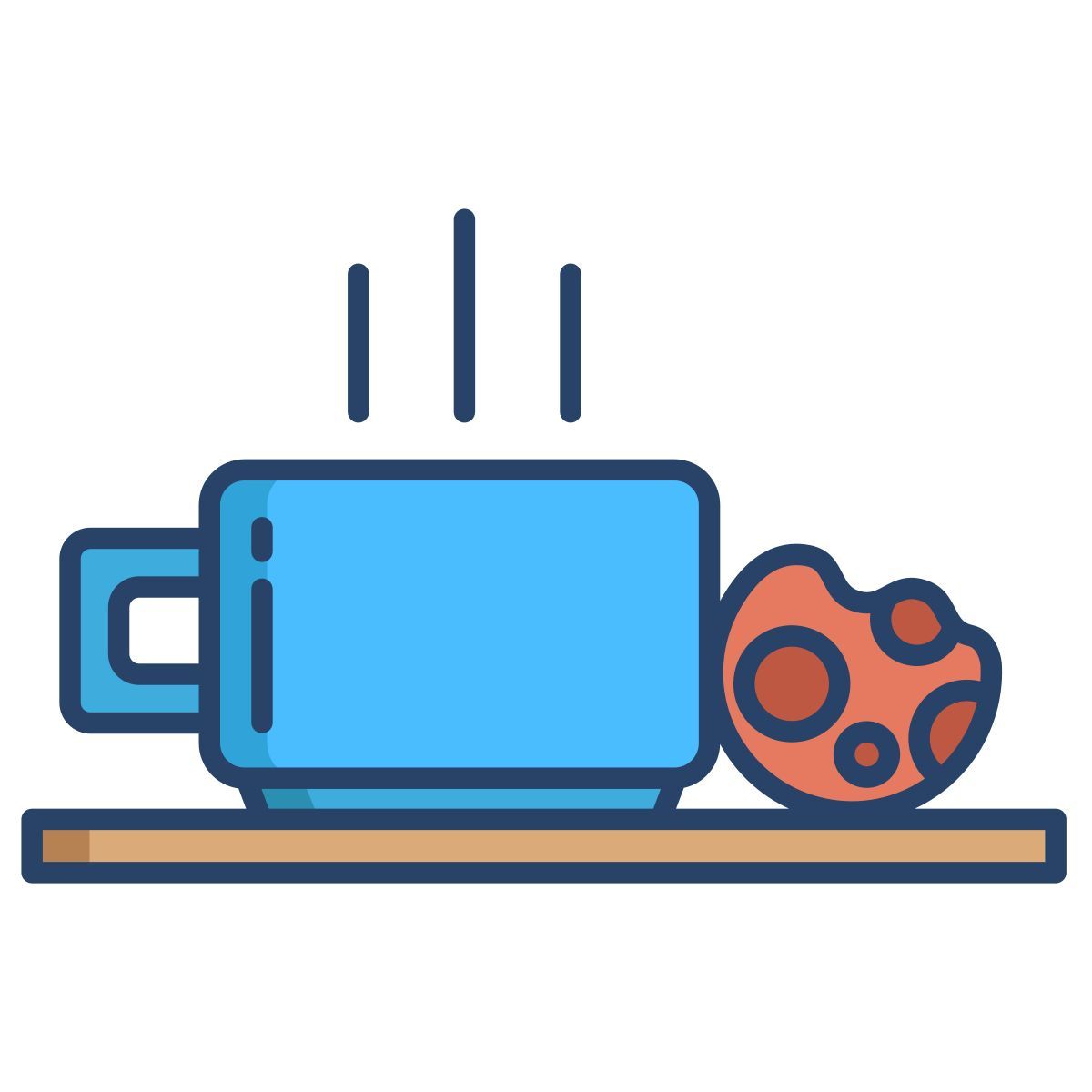 tea and cookie icon