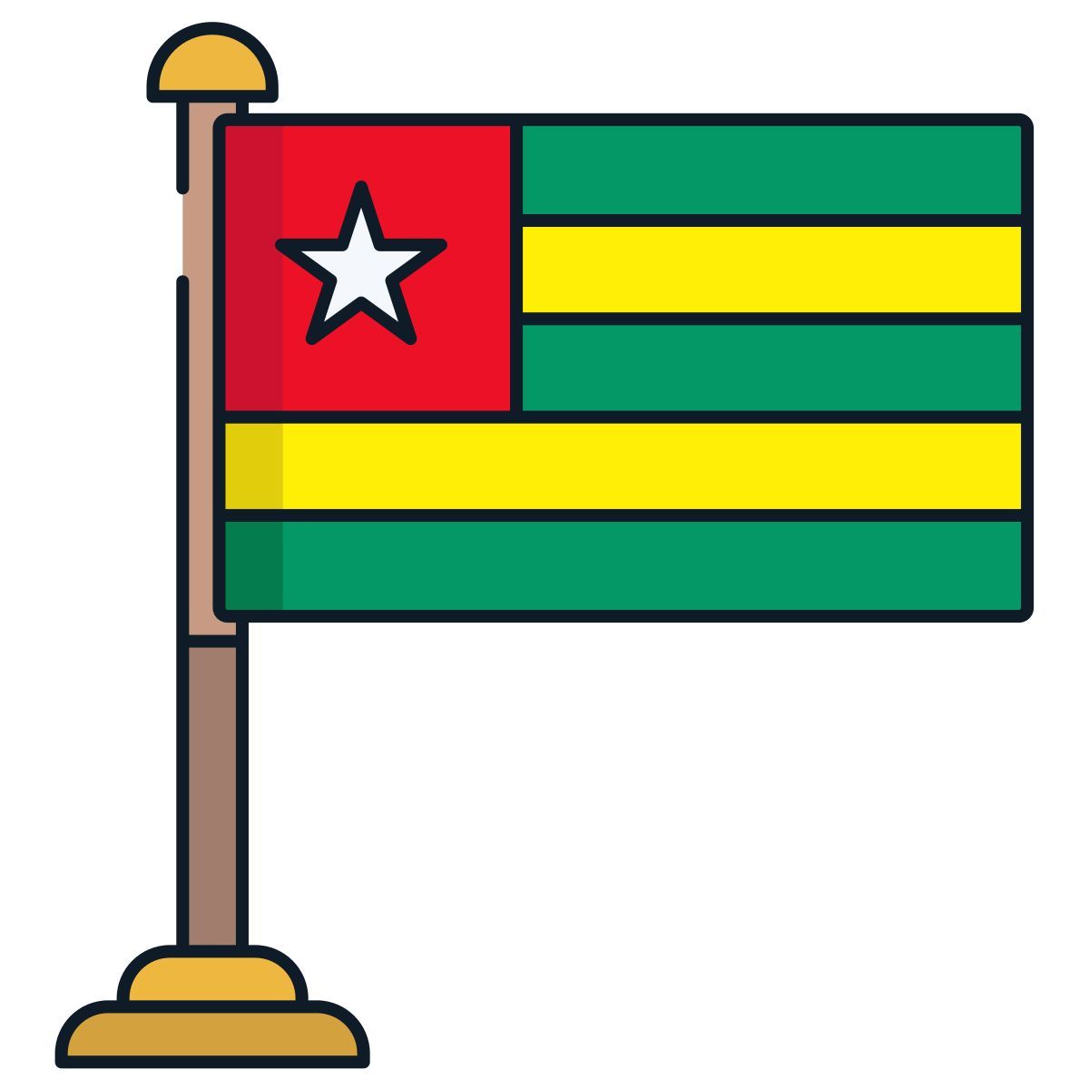 togo flag icon