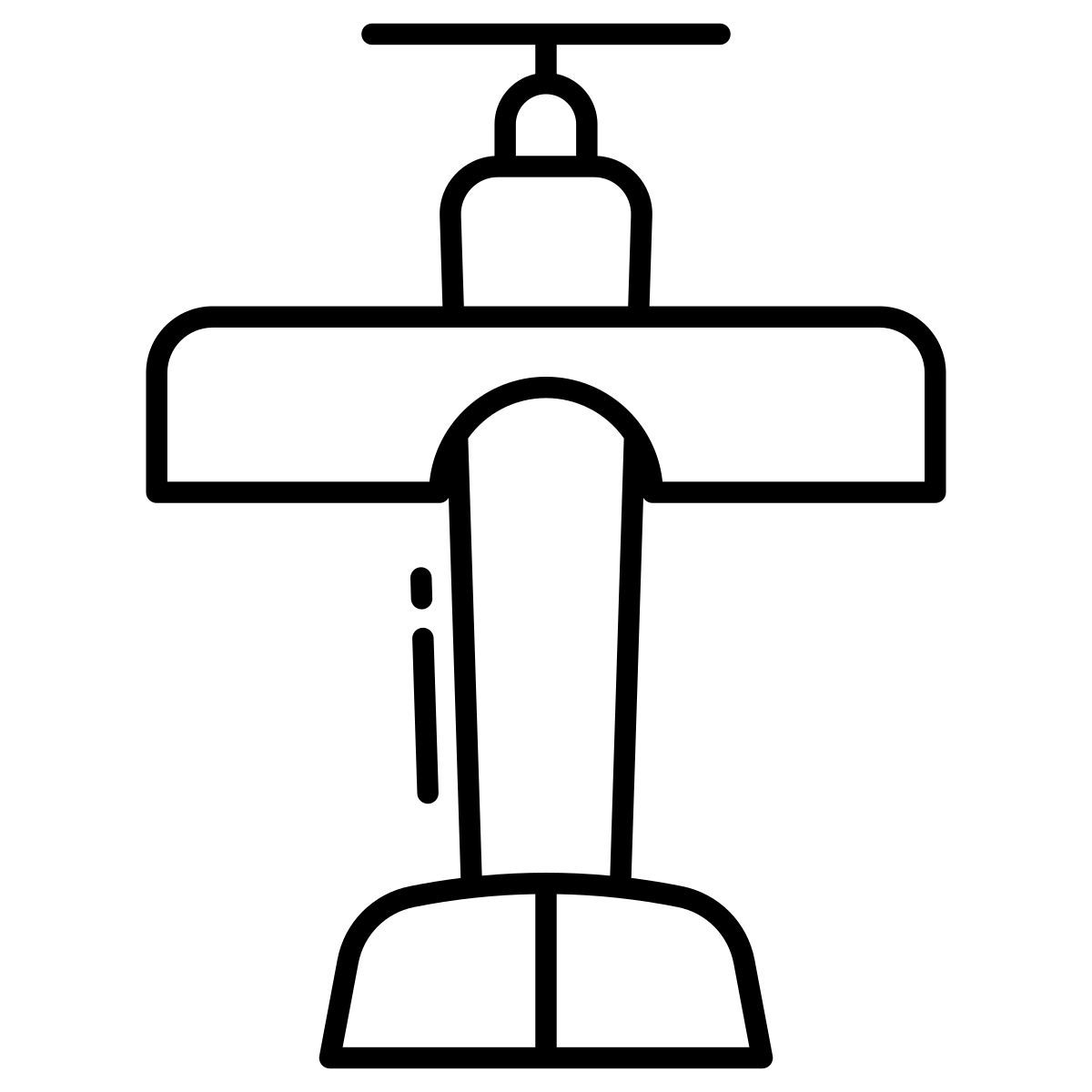 wooden plane toy icon