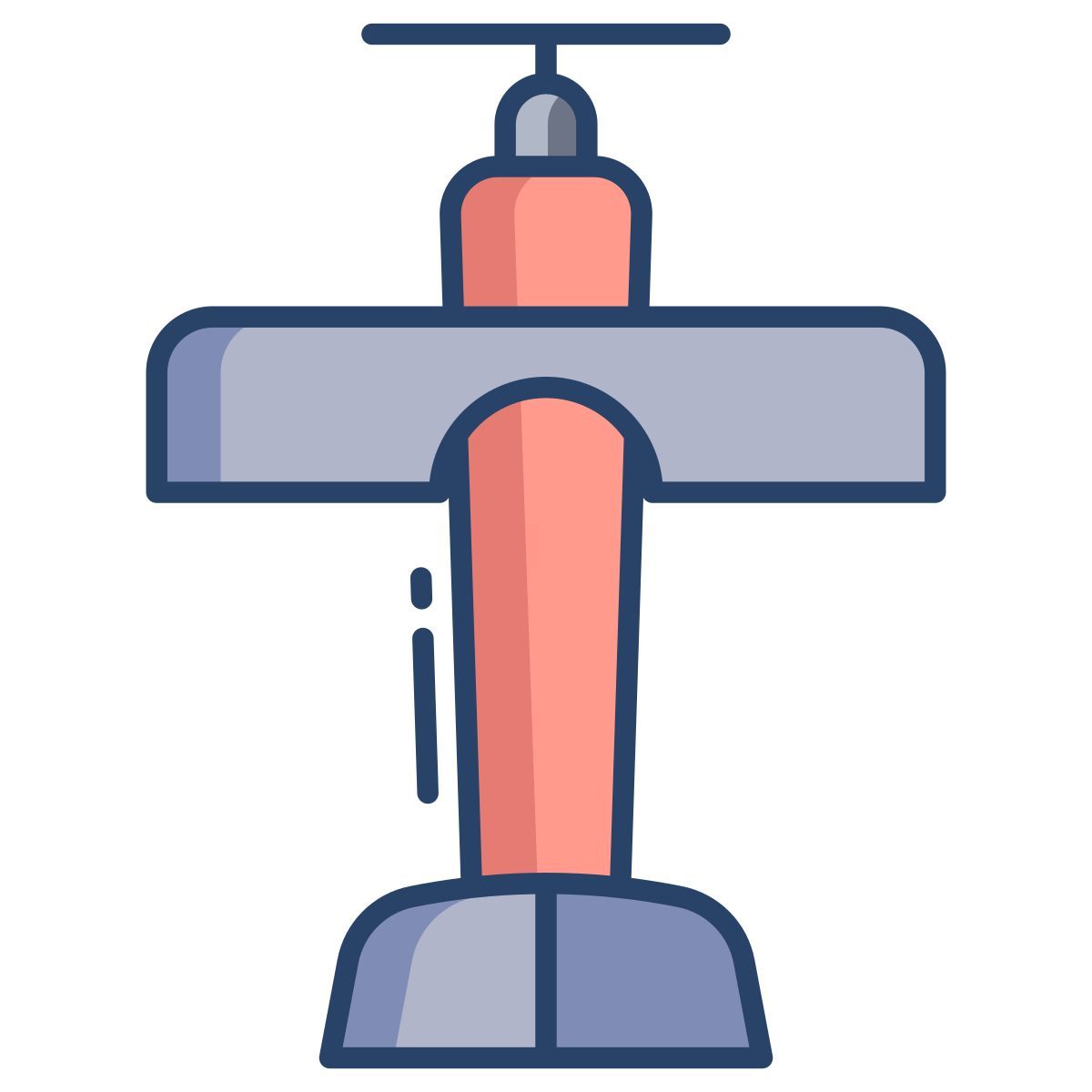 wooden plane toy icon