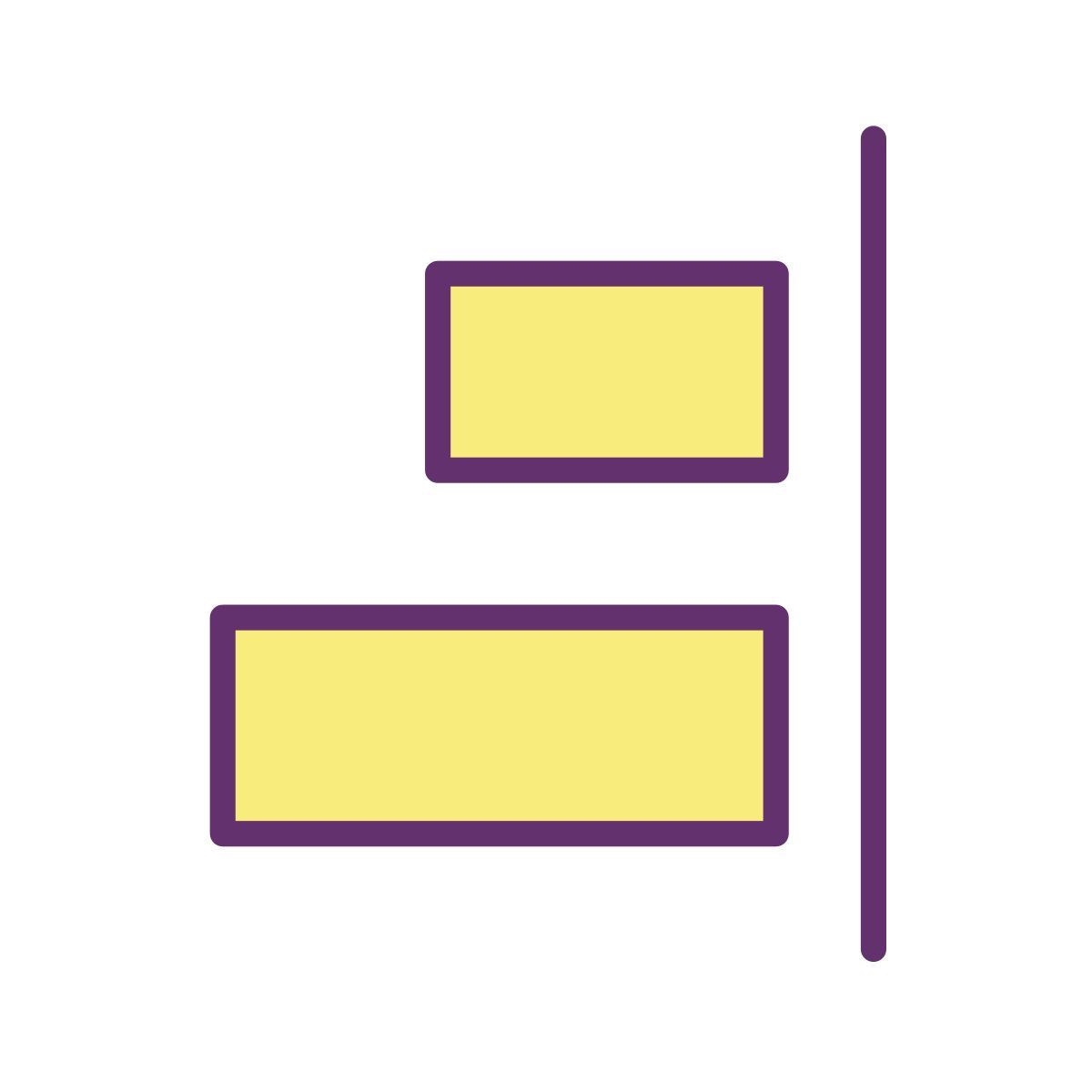 Rechtsbündig icon