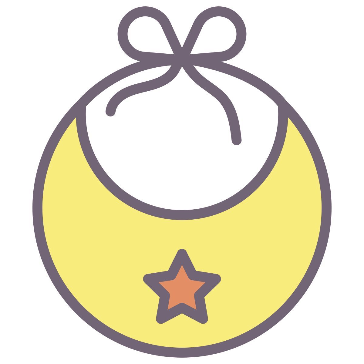 baby bib icon