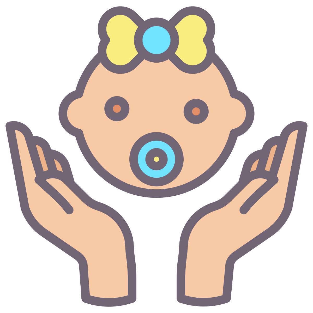 baby girl icon