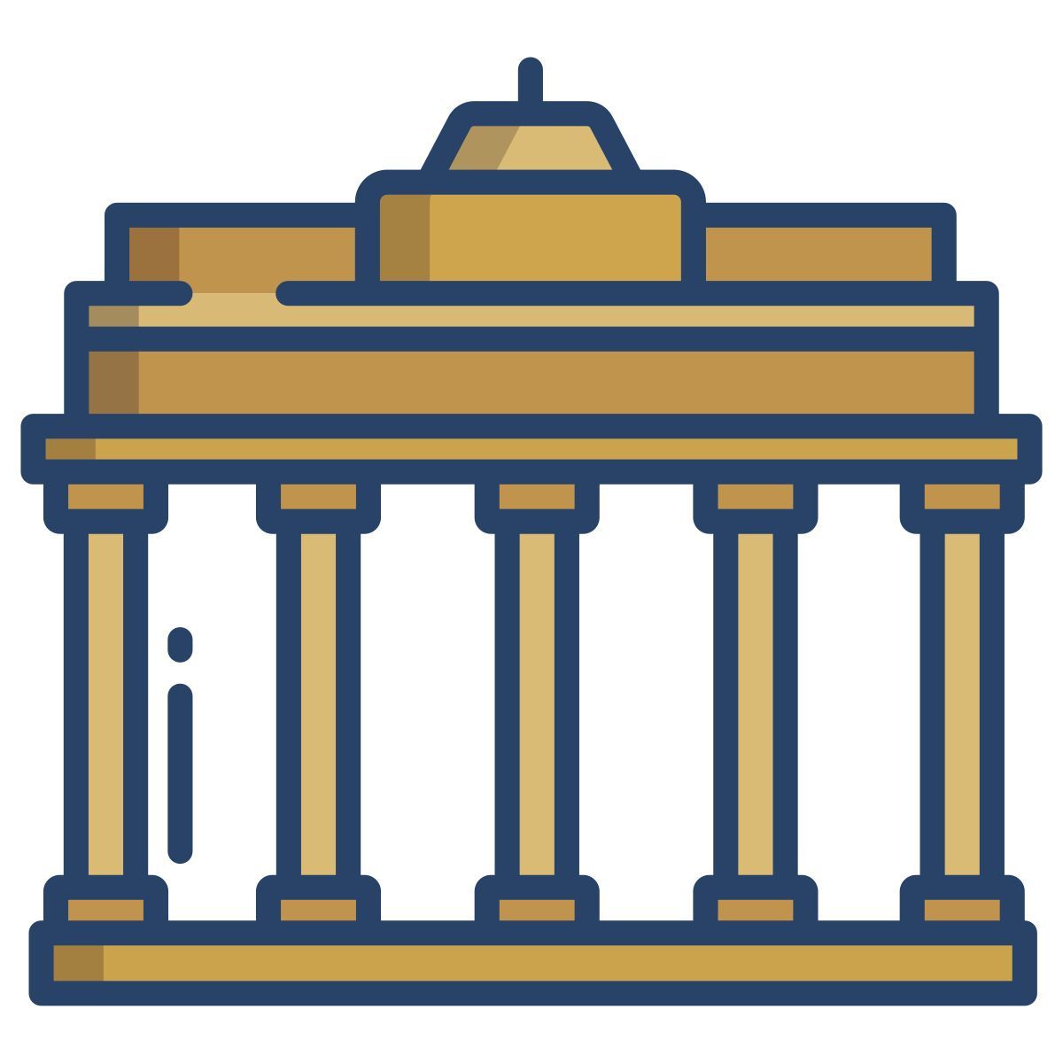 brandenburg gate icon