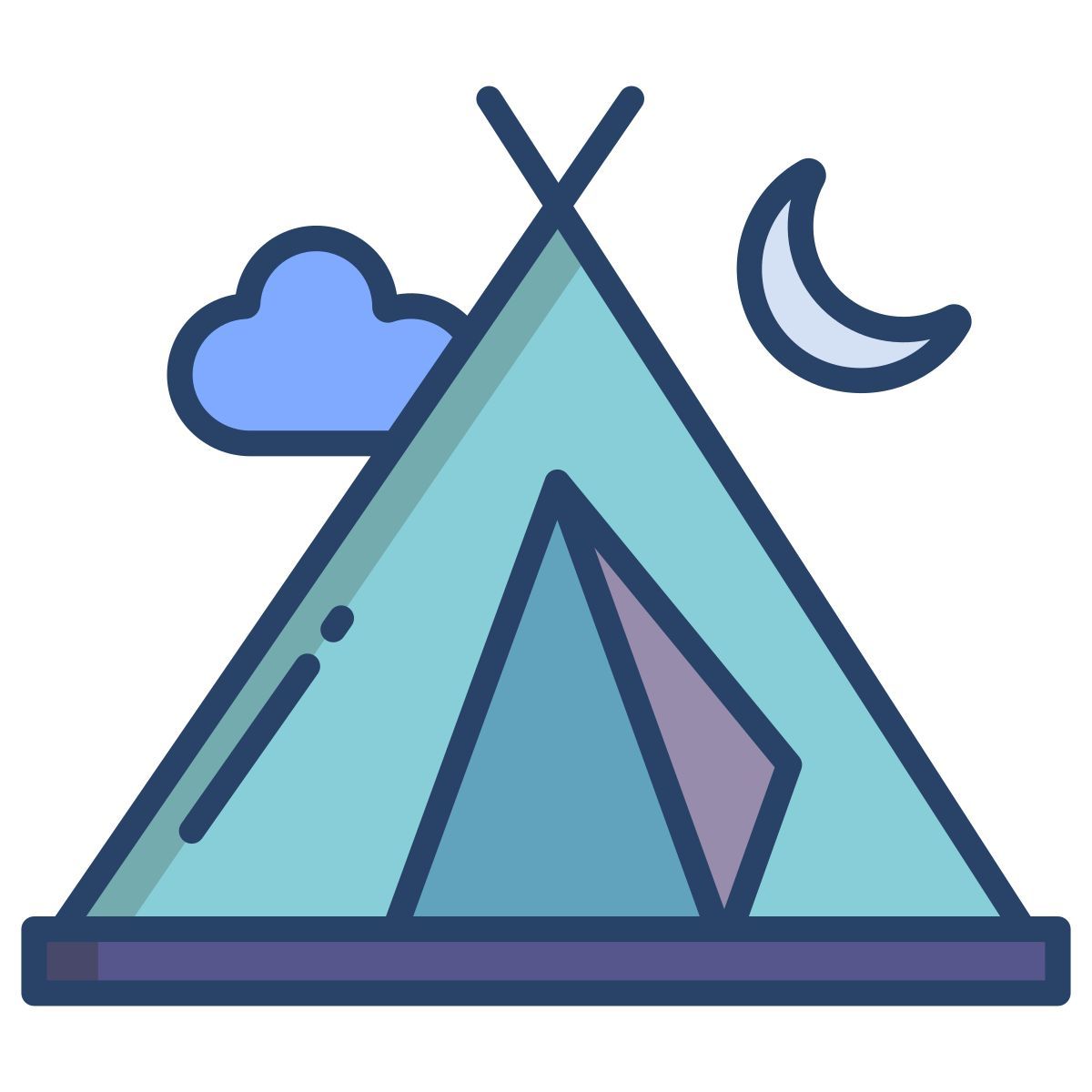 camping tent icon