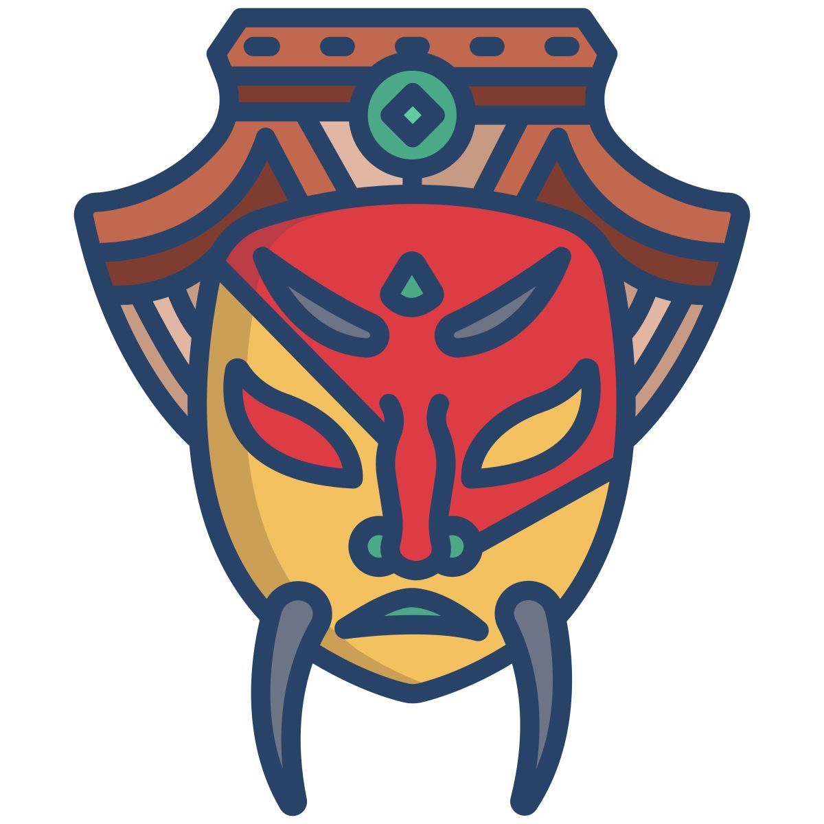 chinese mask icon