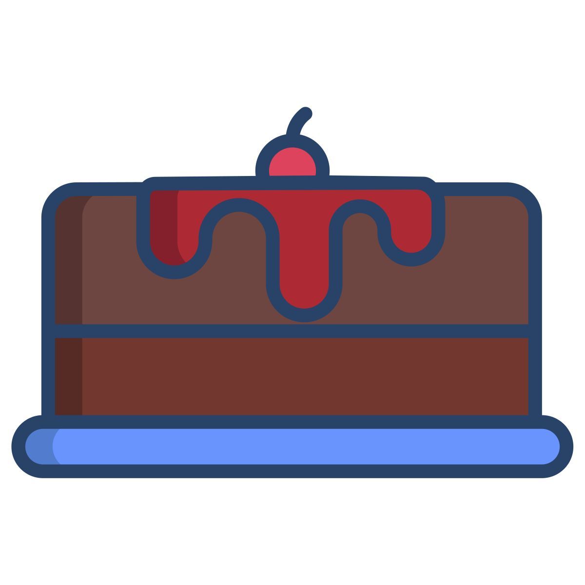 chocolate cake icon