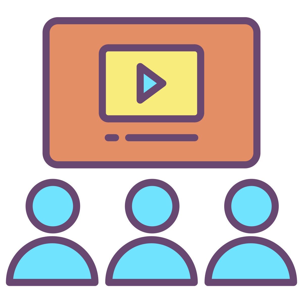 cinema screen icon