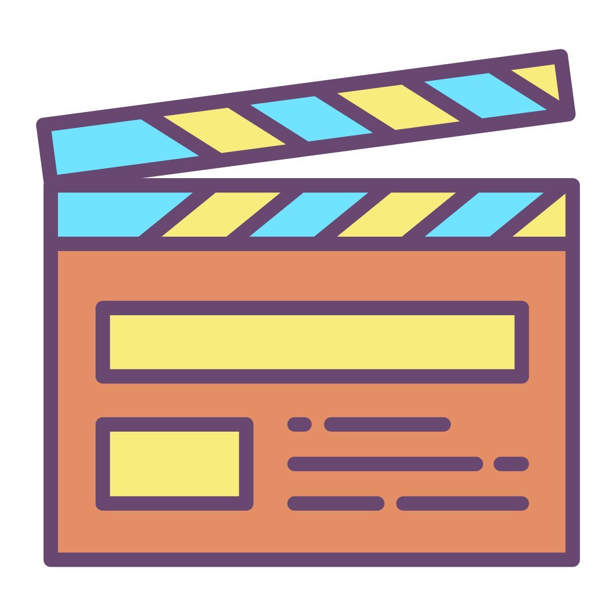 clapperboard icon
