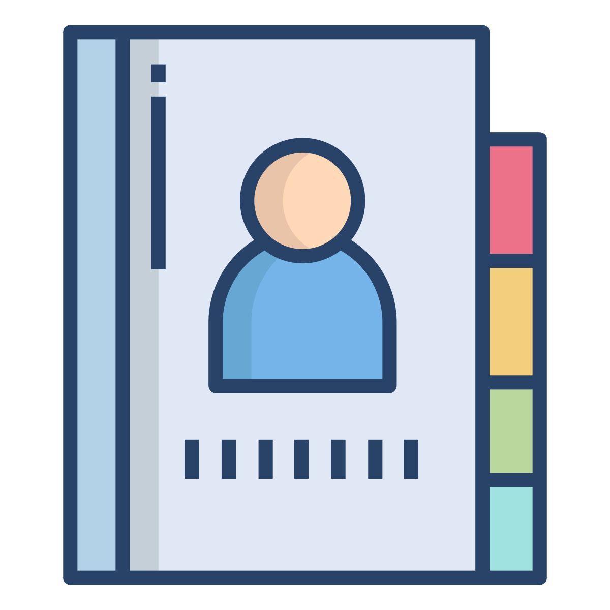 contacts book icon