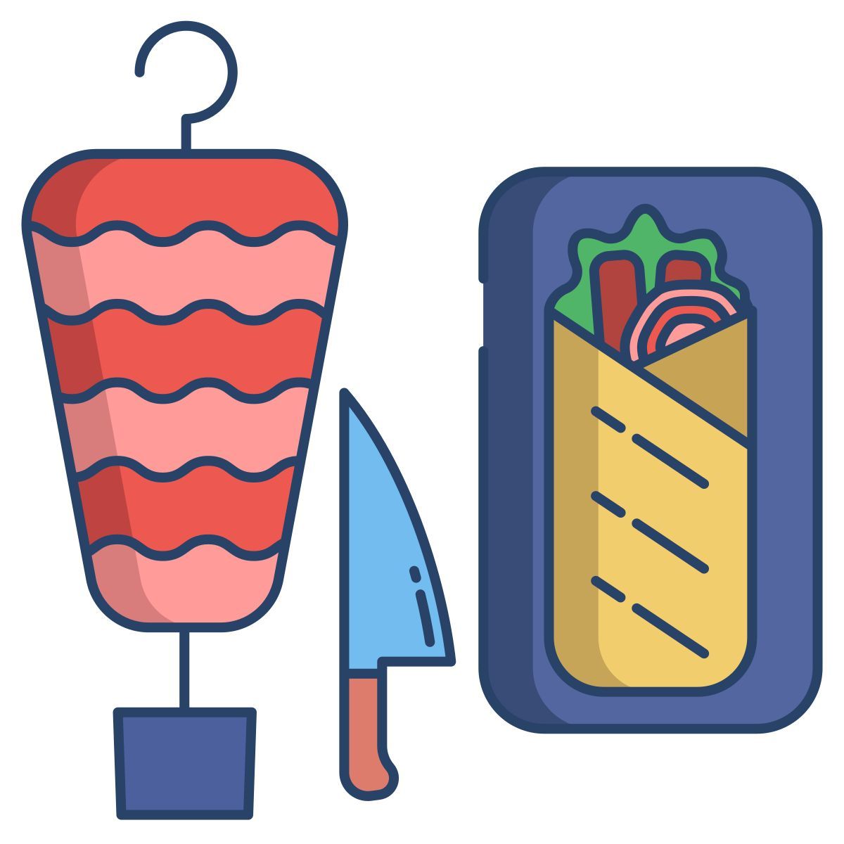 doner kebab icon