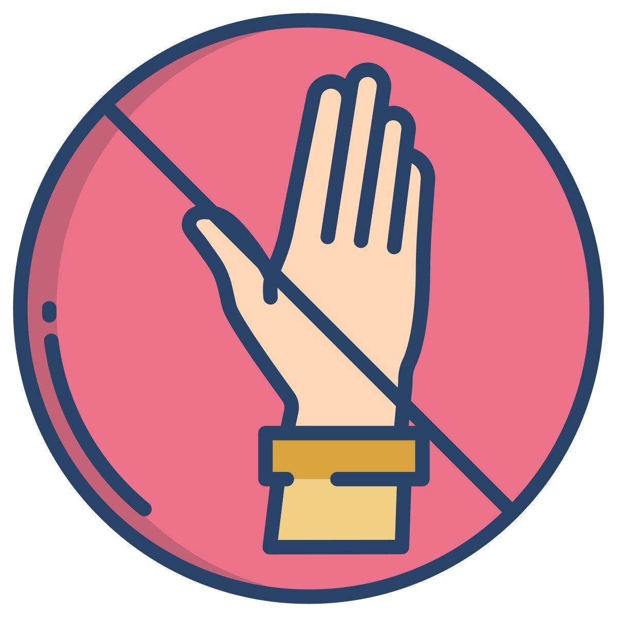 dont touch icon