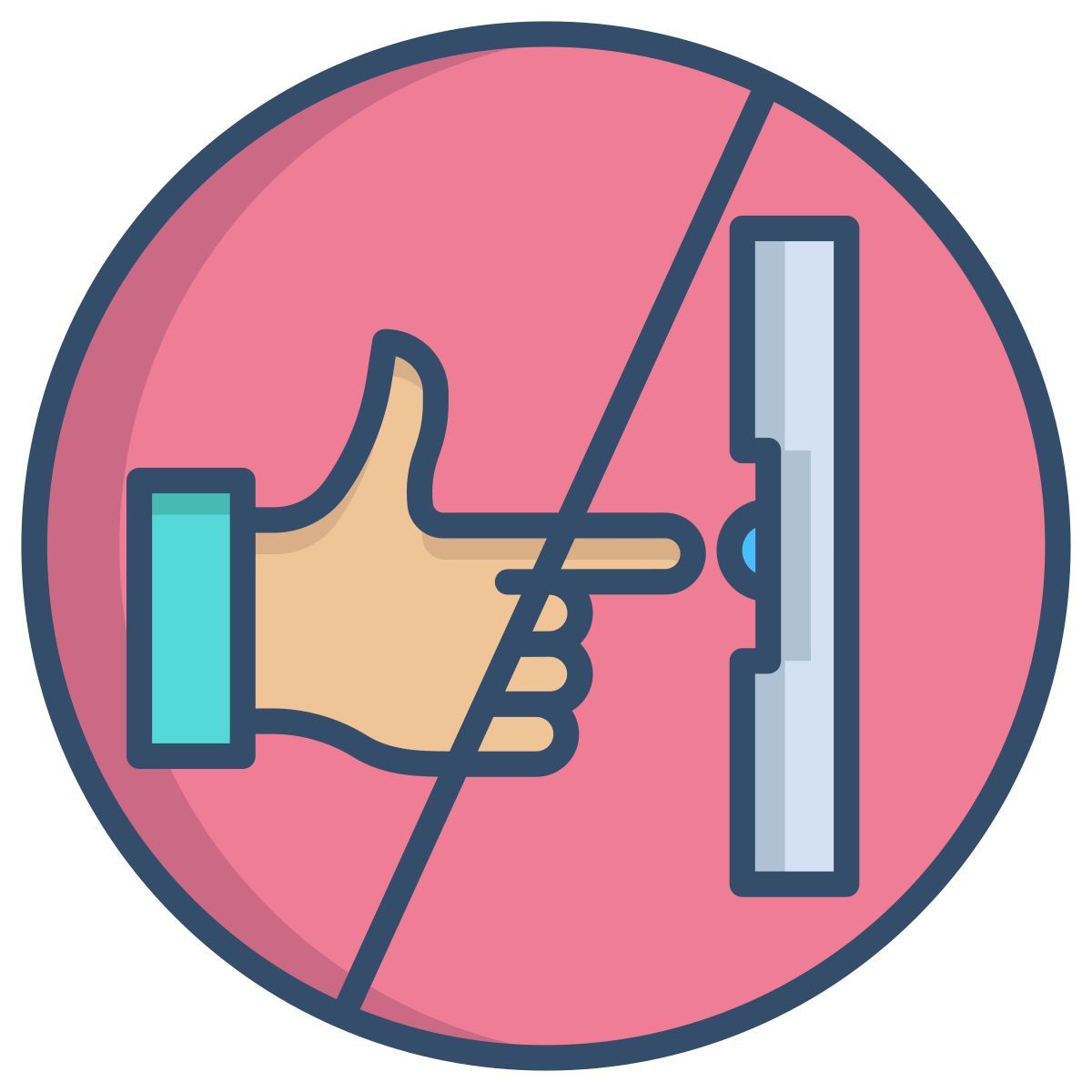 dont touch icon