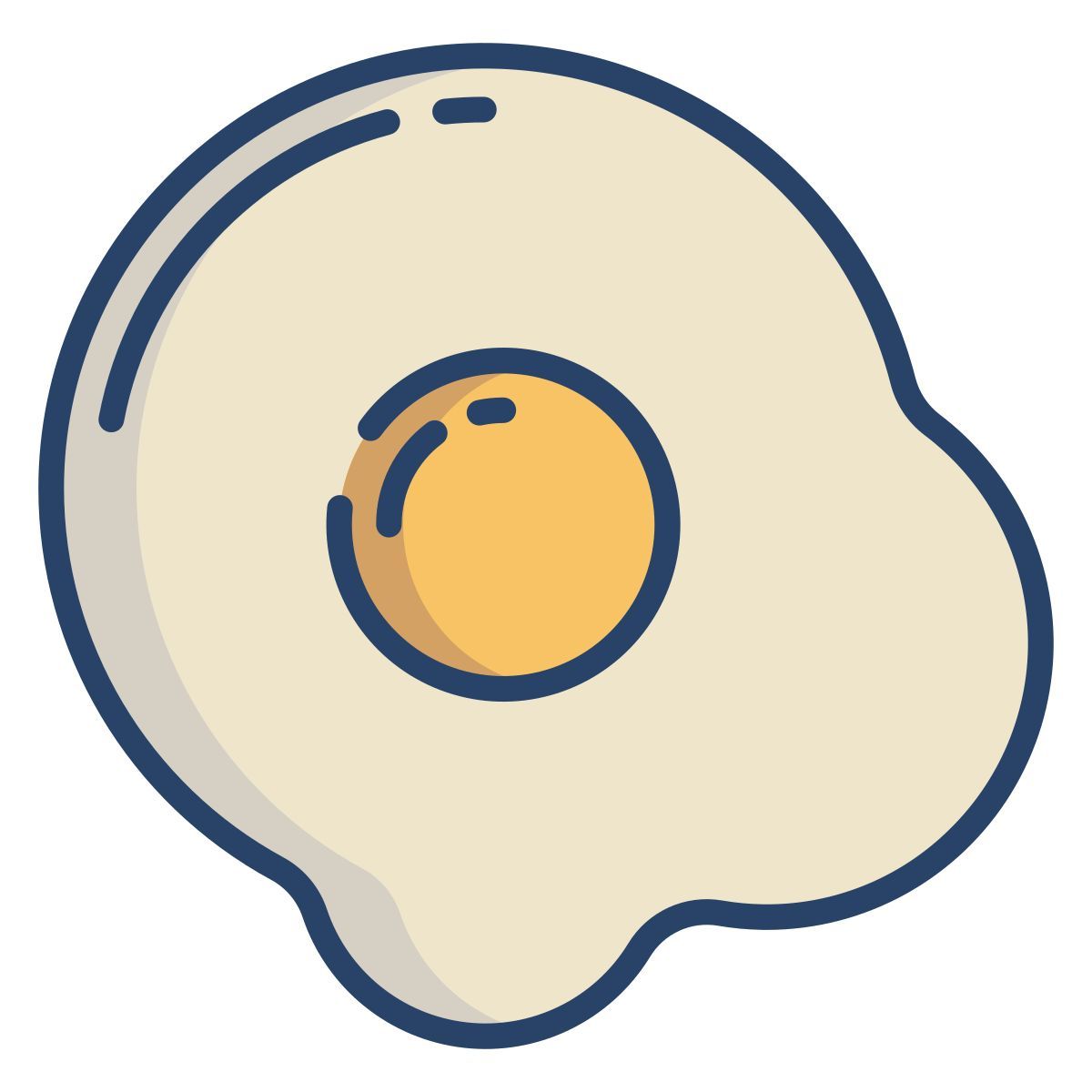 œuf au plat icon