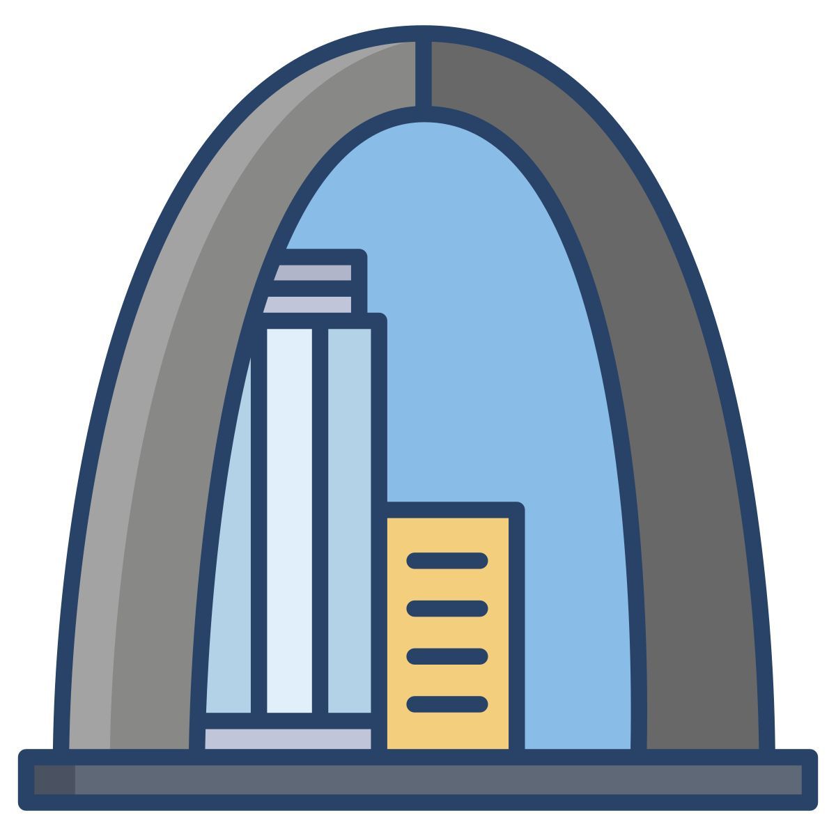 Arche de la passerelle icon