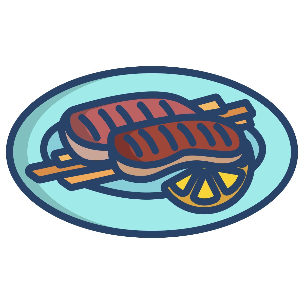 grilled meat icon
