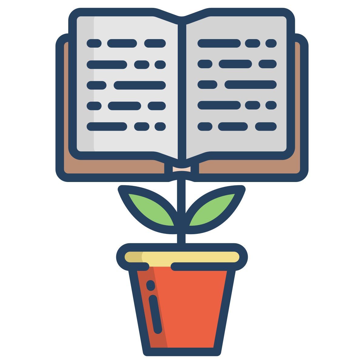 growing knowledge icon