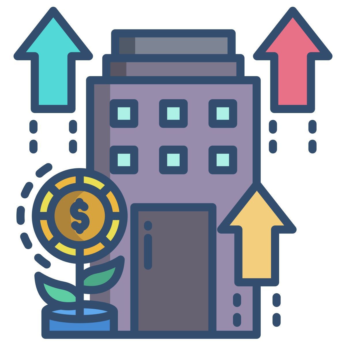 financial growth icon