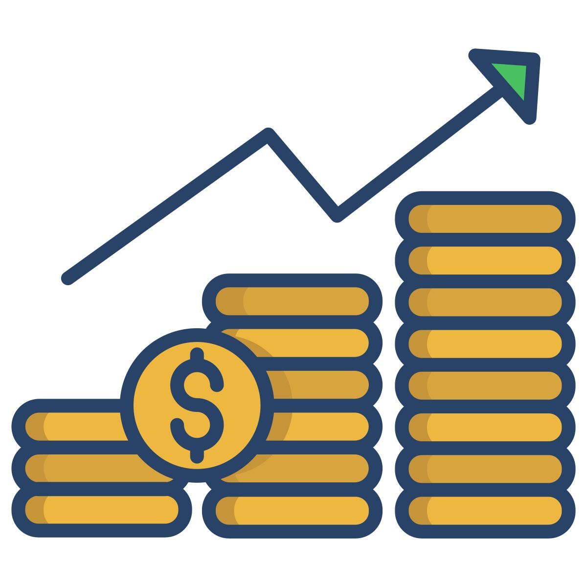 financial growth icon