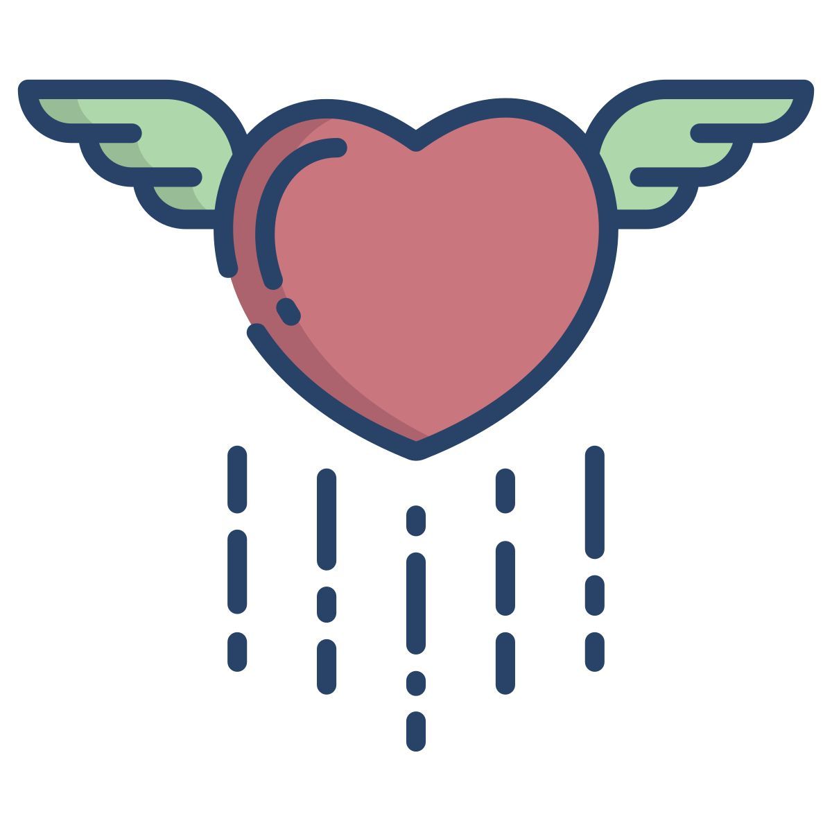 heart wings icon