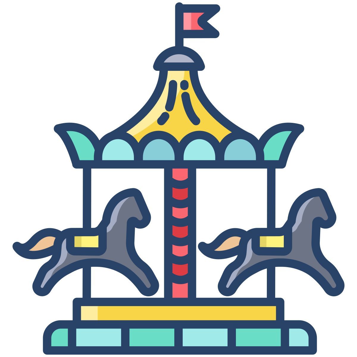 horse ride icon