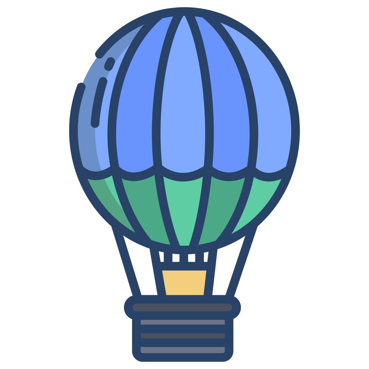 hot air balloon icon