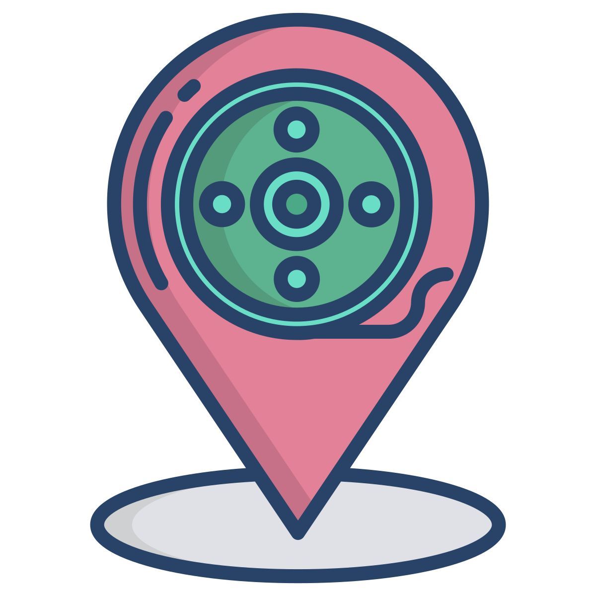 Mappa Con Segnaposto icon