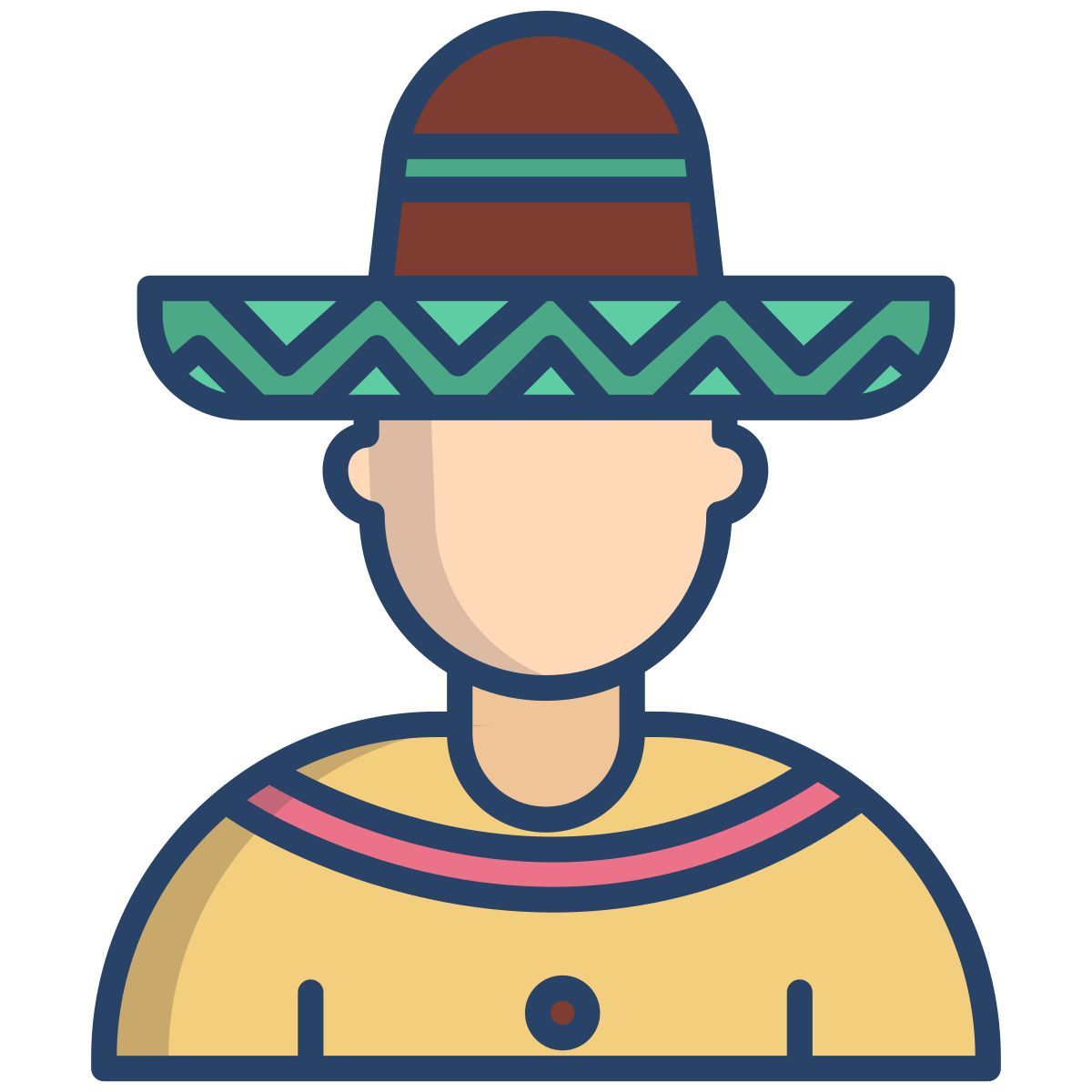mexican man icon