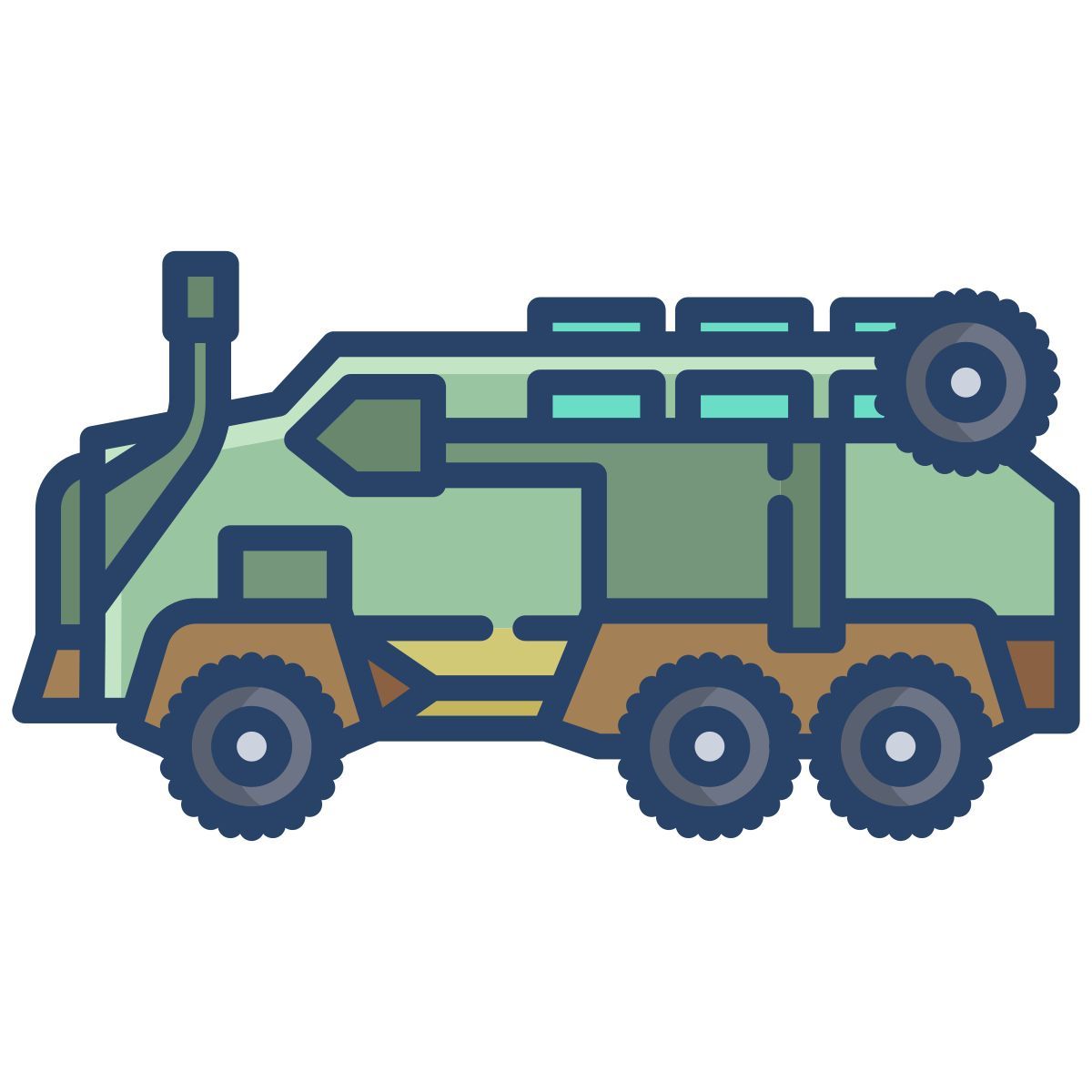 military vehicle icon