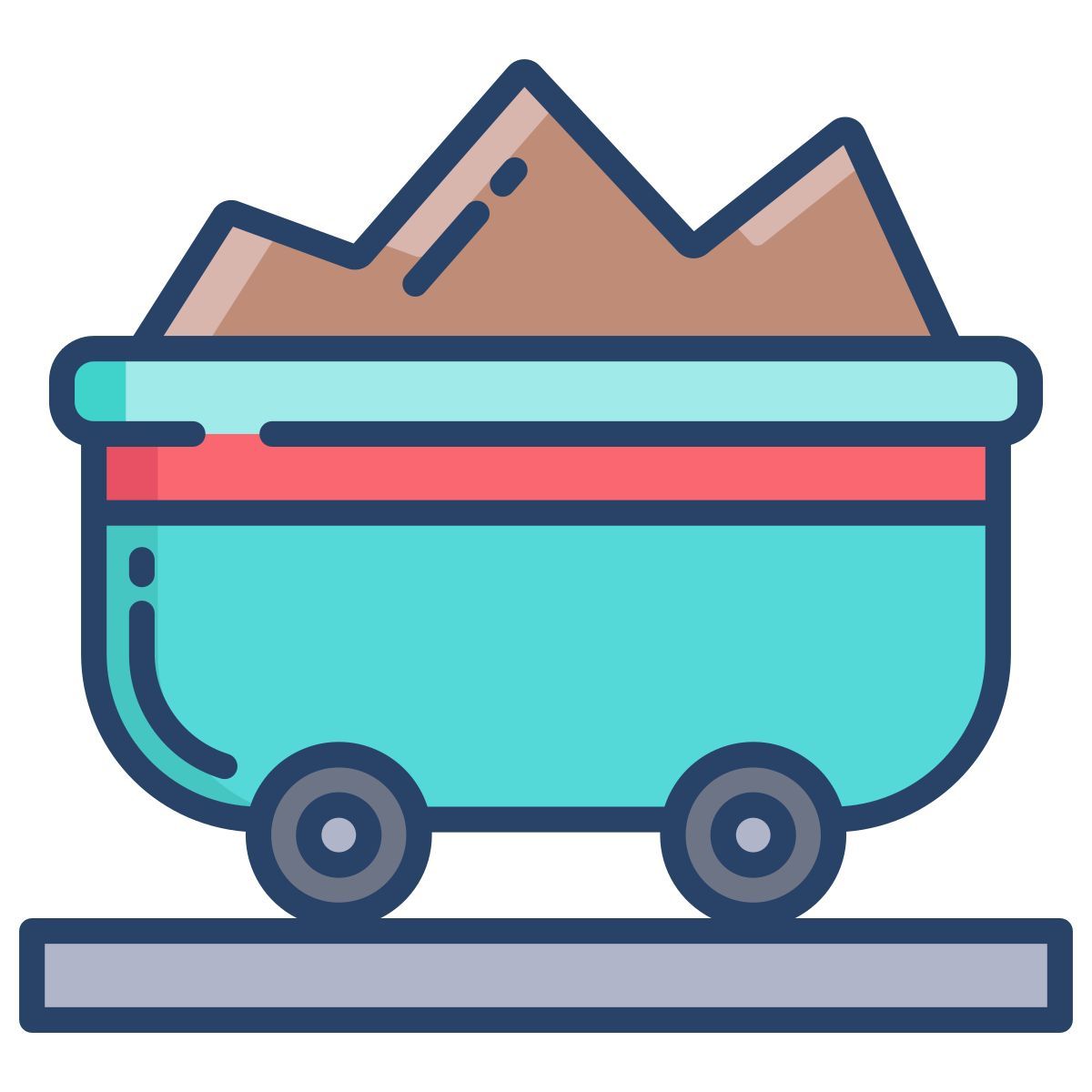 mining cart icon