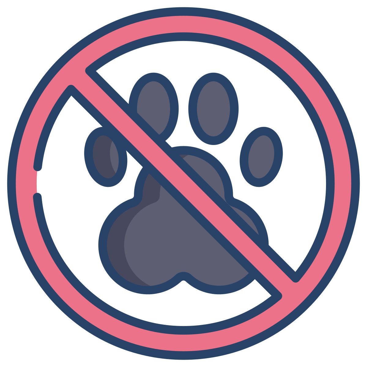 no pets allowed icon