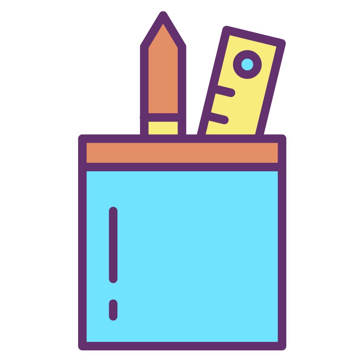 estuche para lápices icon