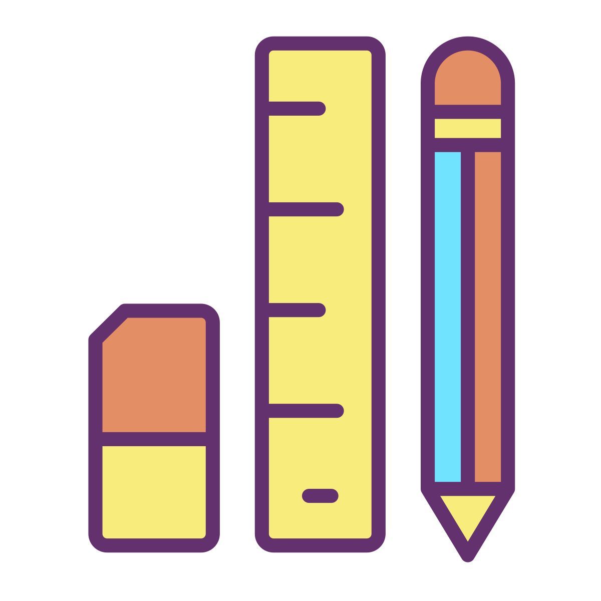 materiale scolastico icon