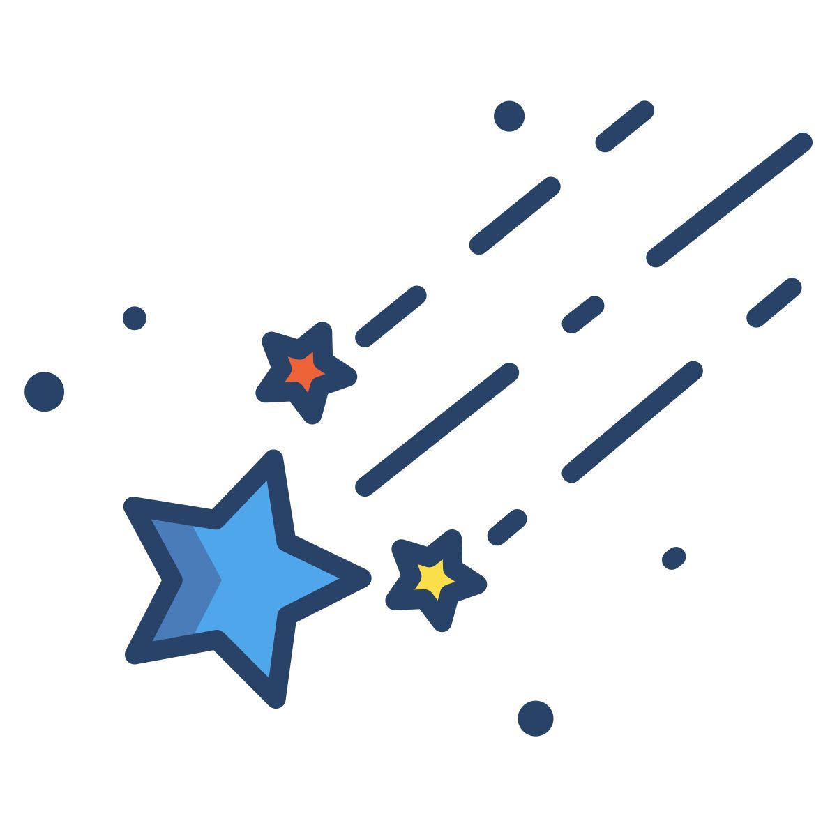 shooting stars icon