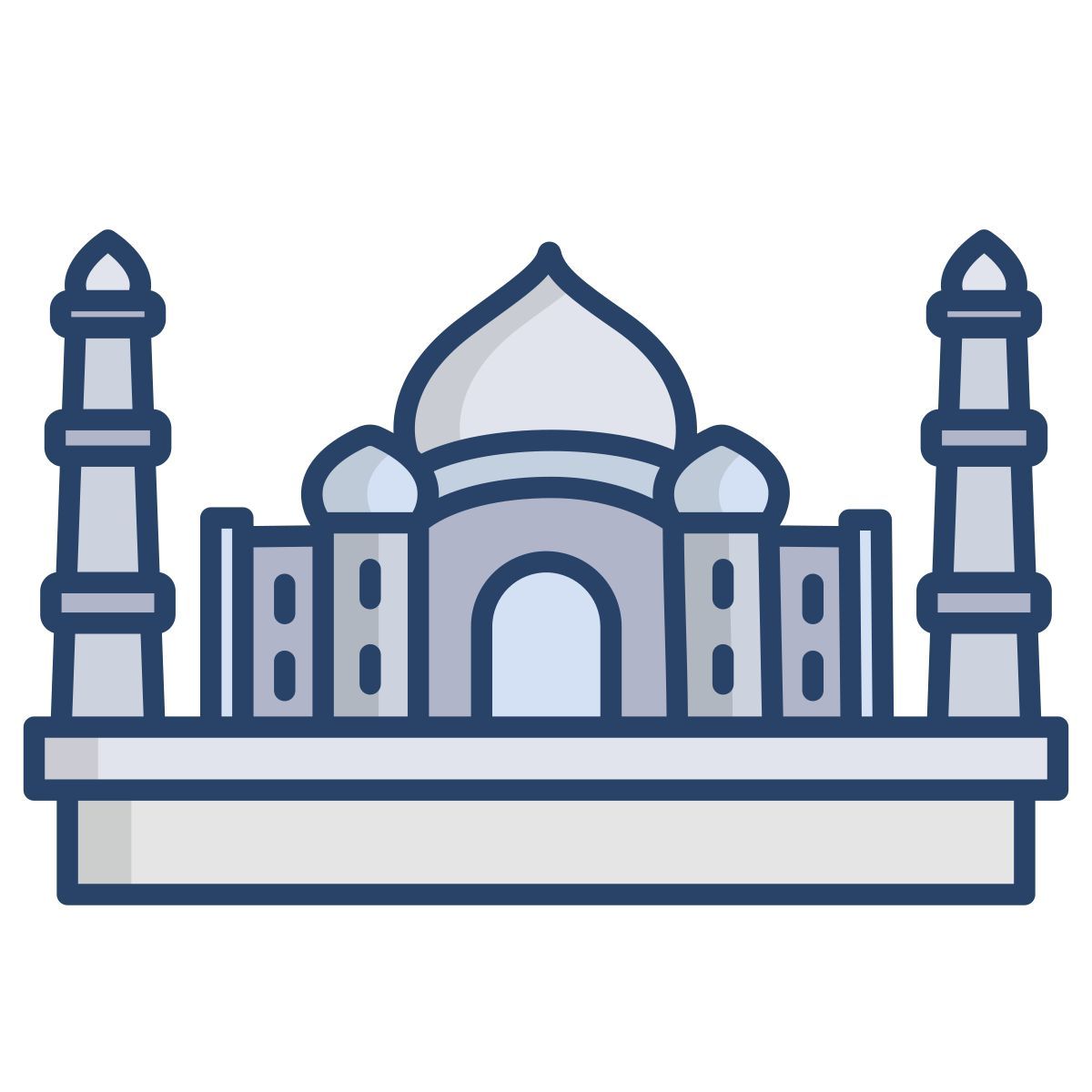 taj mahal icon