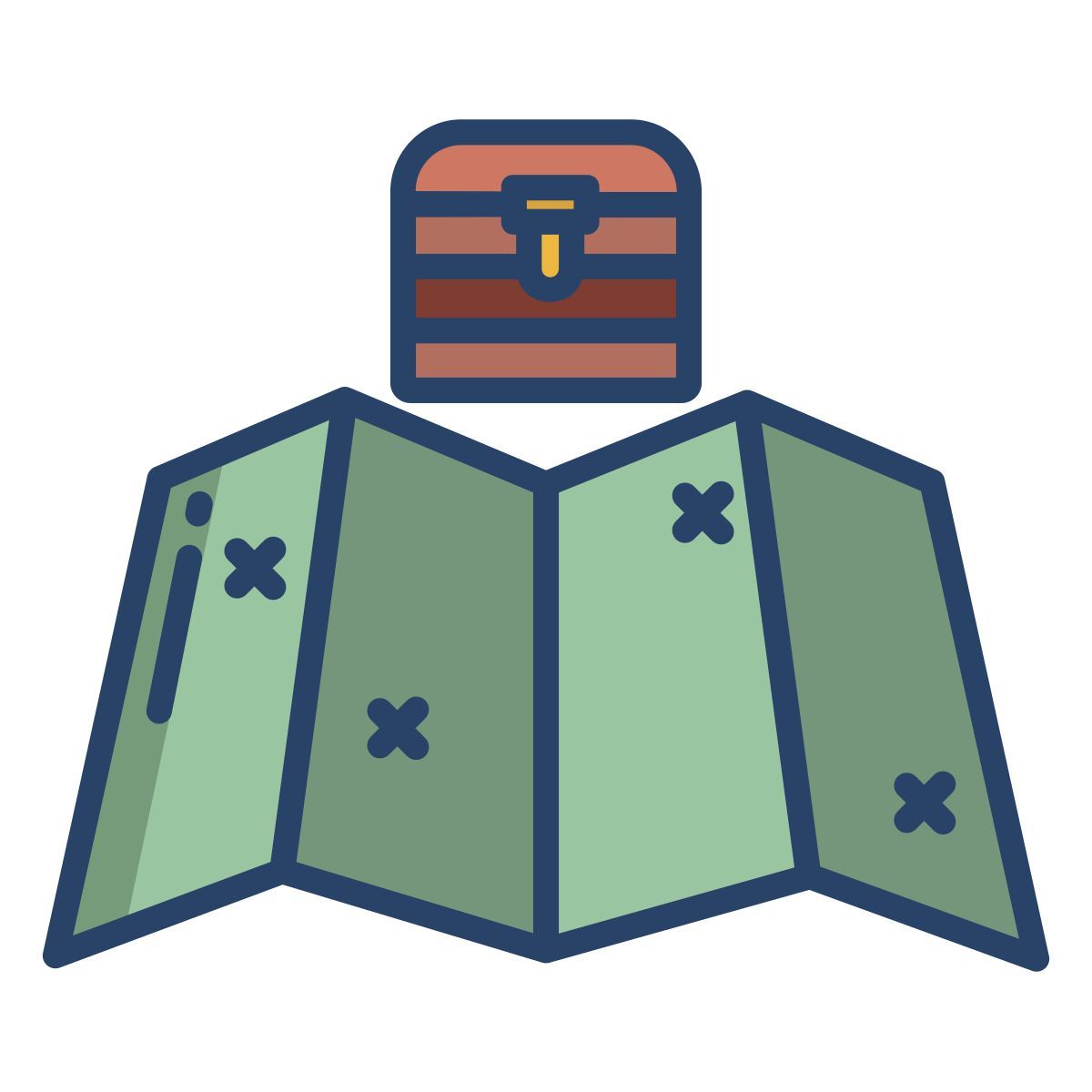 treasure map icon