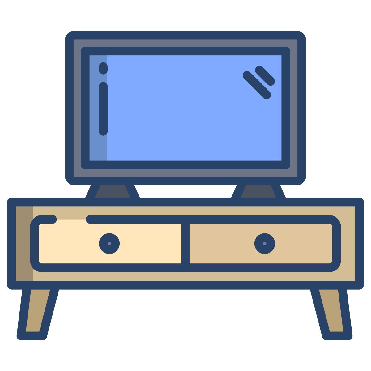 mesa de tv icon